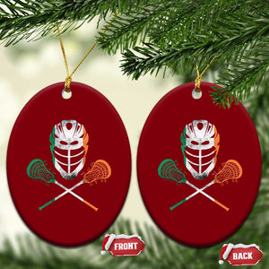 Ireland Lacrosse Ceramic Ornament Irish Flag Ireland TS10 Print Your Wear