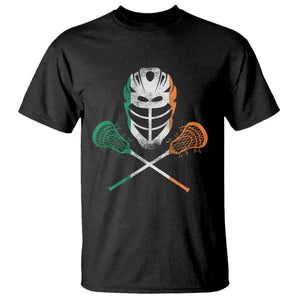 Ireland Lacrosse T Shirt Irish Flag Ireland TS10 Black Print Your Wear