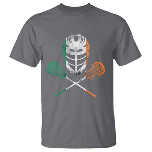 Ireland Lacrosse T Shirt Irish Flag Ireland TS10 Charcoal Print Your Wear
