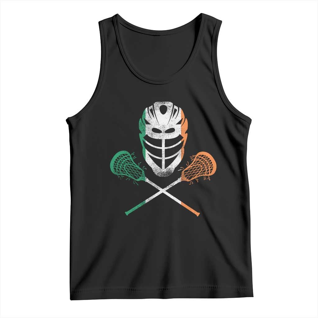 Ireland Lacrosse Tank Top Irish Flag Ireland TS10 Black Print Your Wear