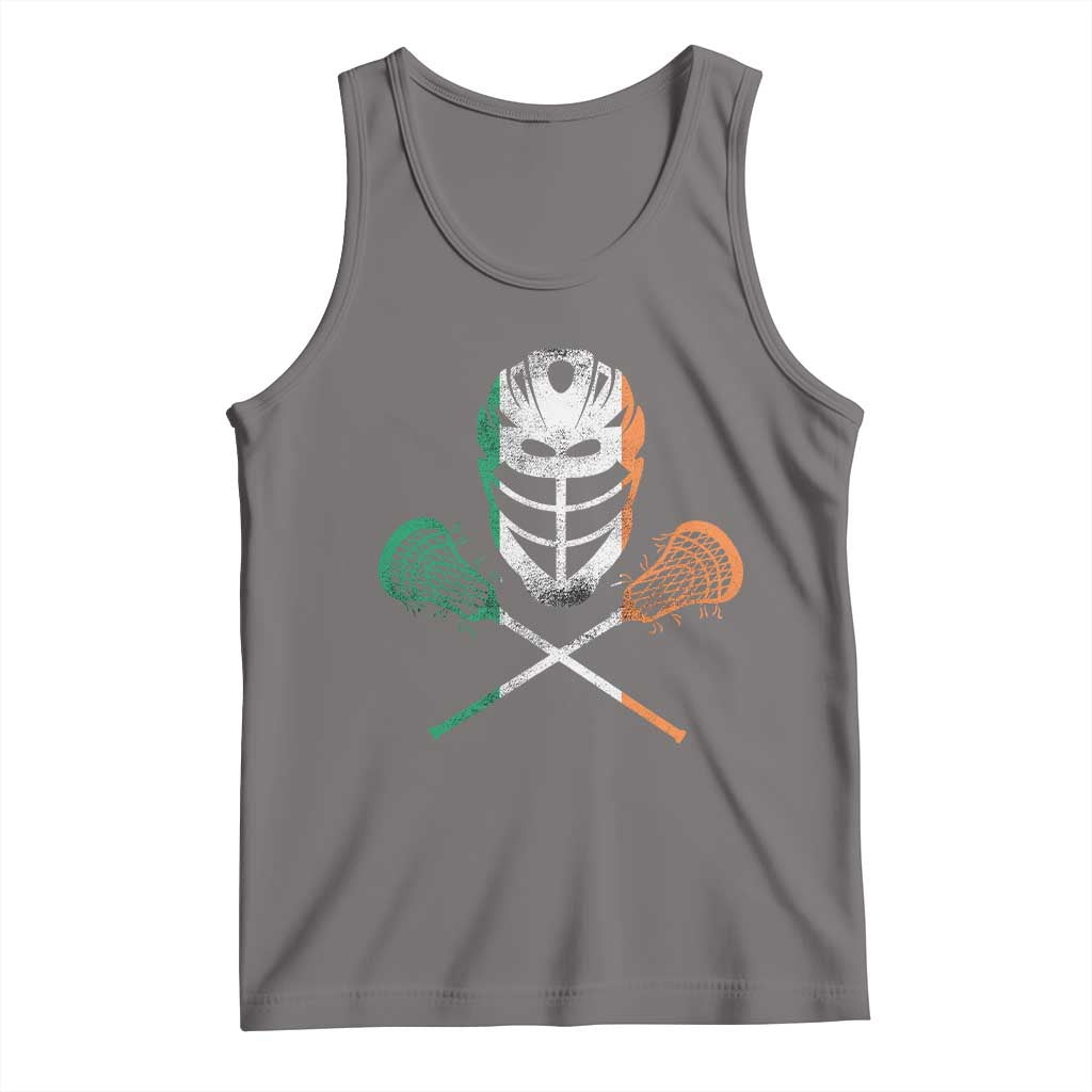 Ireland Lacrosse Tank Top Irish Flag Ireland TS10 Deep Heather Print Your Wear