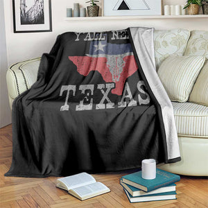Yall Need Texas Throw Blanket State Map Vintage TS10 Print Your Wear