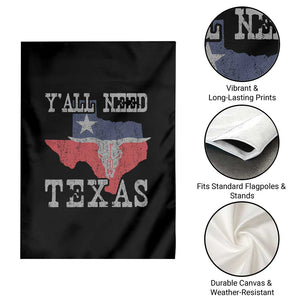 Yall Need Texas Garden Flag State Map Vintage TS10 Print Your Wear