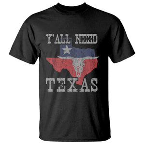 Yall Need Texas T Shirt State Map Vintage TS10 Black Print Your Wear