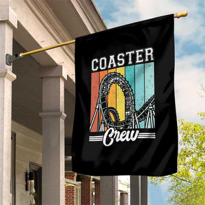Vintage Rollercoaster Crew Garden Flag Family Roller Coaster Amusement Park TS10 Print Your Wear