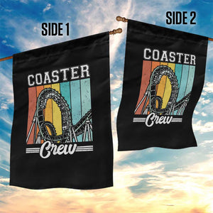 Vintage Rollercoaster Crew Garden Flag Family Roller Coaster Amusement Park TS10 Print Your Wear
