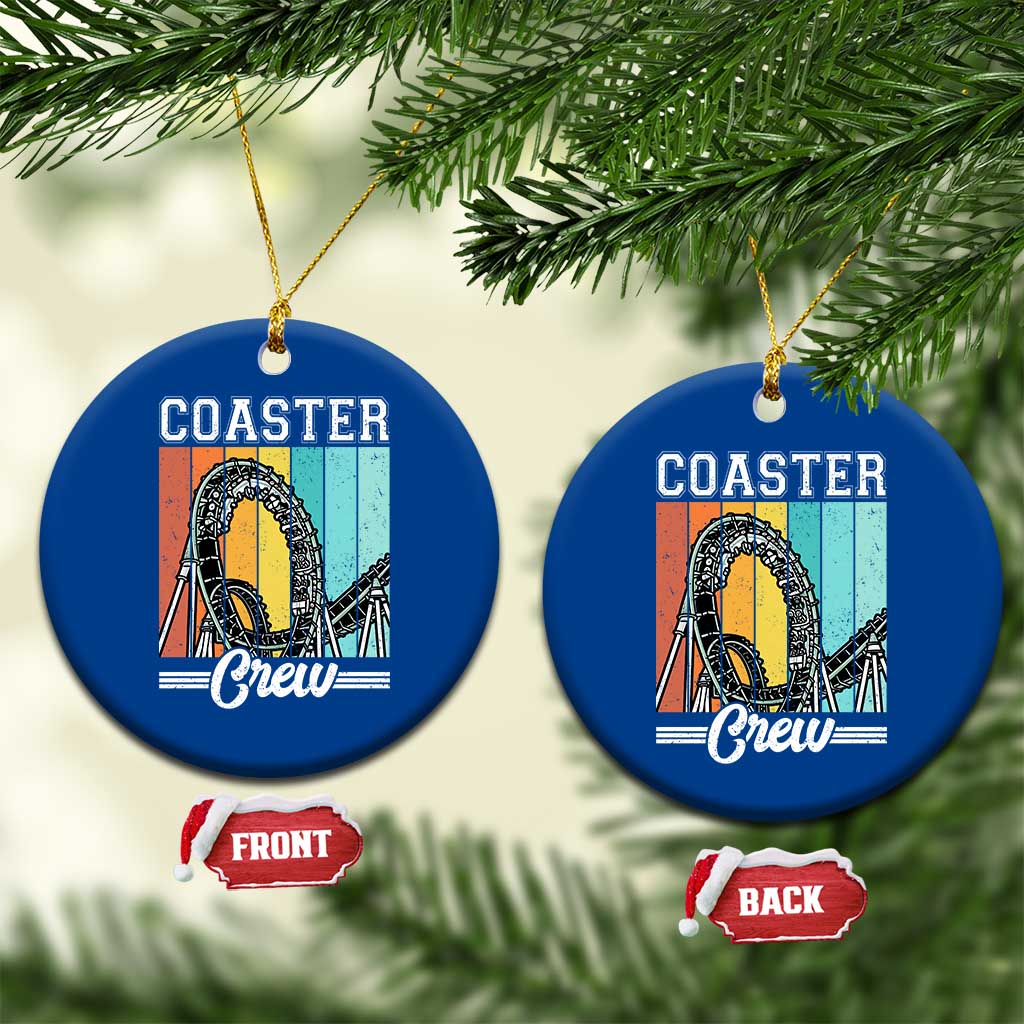 Vintage Rollercoaster Crew Ceramic Ornament Family Roller Coaster Amusement Park TS10 1pc Blue Print Your Wear