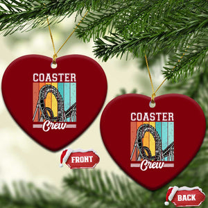 Vintage Rollercoaster Crew Ceramic Ornament Family Roller Coaster Amusement Park TS10 Print Your Wear