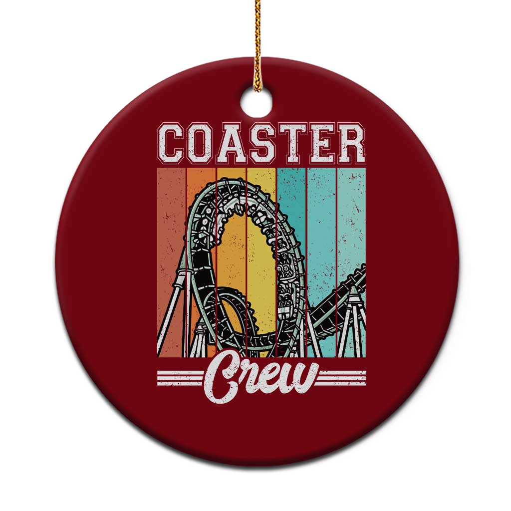 Vintage Rollercoaster Crew Ceramic Ornament Family Roller Coaster Amusement Park TS10 1pc Red Print Your Wear
