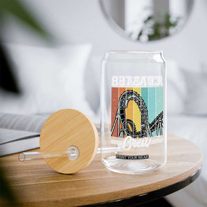 Vintage Rollercoaster Crew Glass Can Family Roller Coaster Amusement Park TS10 Print Your Wear