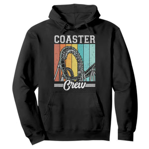 Vintage Rollercoaster Crew Hoodie Family Roller Coaster Amusement Park TS10 Black Print Your Wear