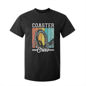 Vintage Rollercoaster Crew T Shirt For Kid Family Roller Coaster Amusement Park TS10 Black Print Your Wear