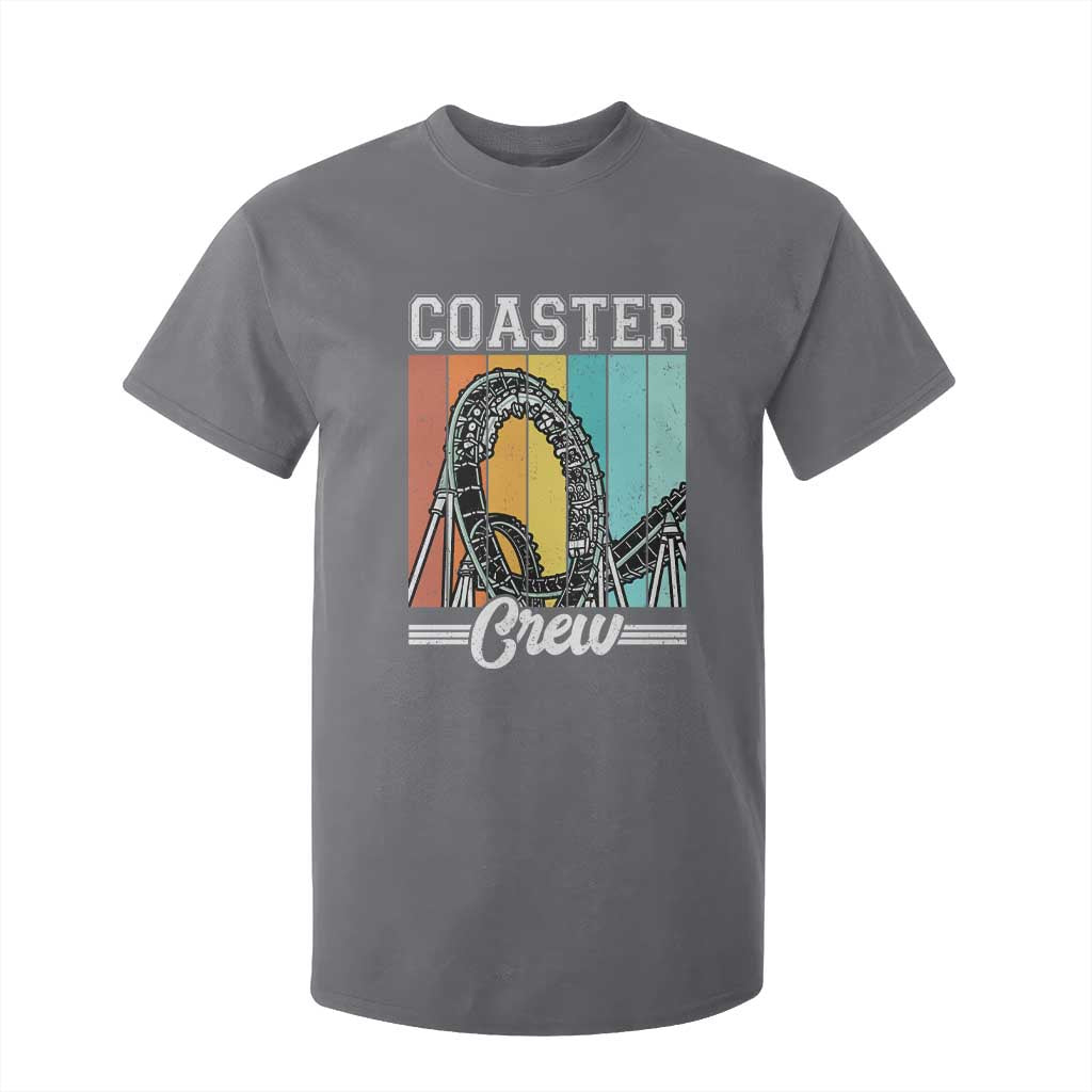 Vintage Rollercoaster Crew T Shirt For Kid Family Roller Coaster Amusement Park TS10 Charcoal Print Your Wear