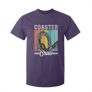 Vintage Rollercoaster Crew T Shirt For Kid Family Roller Coaster Amusement Park TS10 Purple Print Your Wear