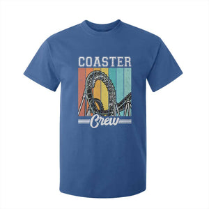 Vintage Rollercoaster Crew T Shirt For Kid Family Roller Coaster Amusement Park TS10 Royal Blue Print Your Wear