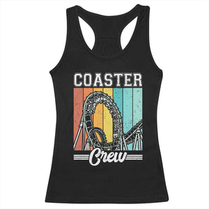 Vintage Rollercoaster Crew Racerback Tank Top Family Roller Coaster Amusement Park TS10 Black Print Your Wear