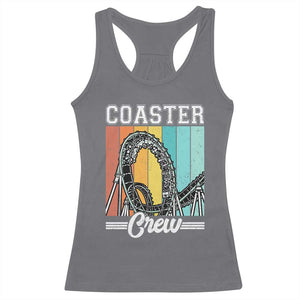 Vintage Rollercoaster Crew Racerback Tank Top Family Roller Coaster Amusement Park TS10 Charcoal Print Your Wear