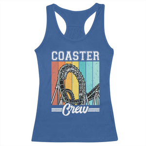 Vintage Rollercoaster Crew Racerback Tank Top Family Roller Coaster Amusement Park TS10 Royal Blue Print Your Wear