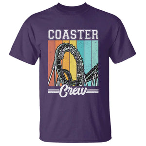 Vintage Rollercoaster Crew T Shirt Family Roller Coaster Amusement Park TS10 Purple Print Your Wear