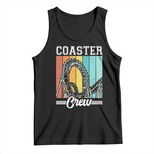 Vintage Rollercoaster Crew Tank Top Family Roller Coaster Amusement Park TS10 Black Print Your Wear