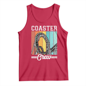 Vintage Rollercoaster Crew Tank Top Family Roller Coaster Amusement Park TS10 Red Print Your Wear