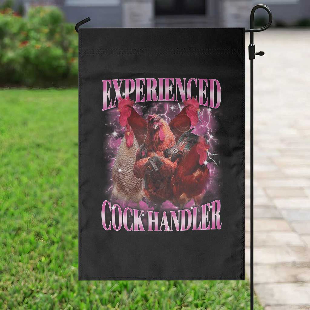 Embarrassing Adult Humor Experienced Cock Handler Inappropriate Garden Flag TS10 Print Your Wear