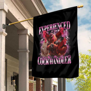 Embarrassing Adult Humor Experienced Cock Handler Inappropriate Garden Flag TS10 Print Your Wear