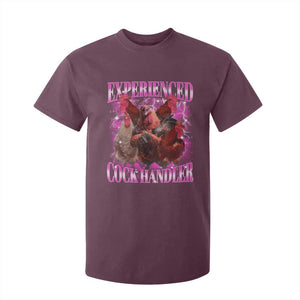 Embarrassing Adult Humor Experienced Cock Handler Inappropriate T Shirt For Kid TS10 Maroon Print Your Wear
