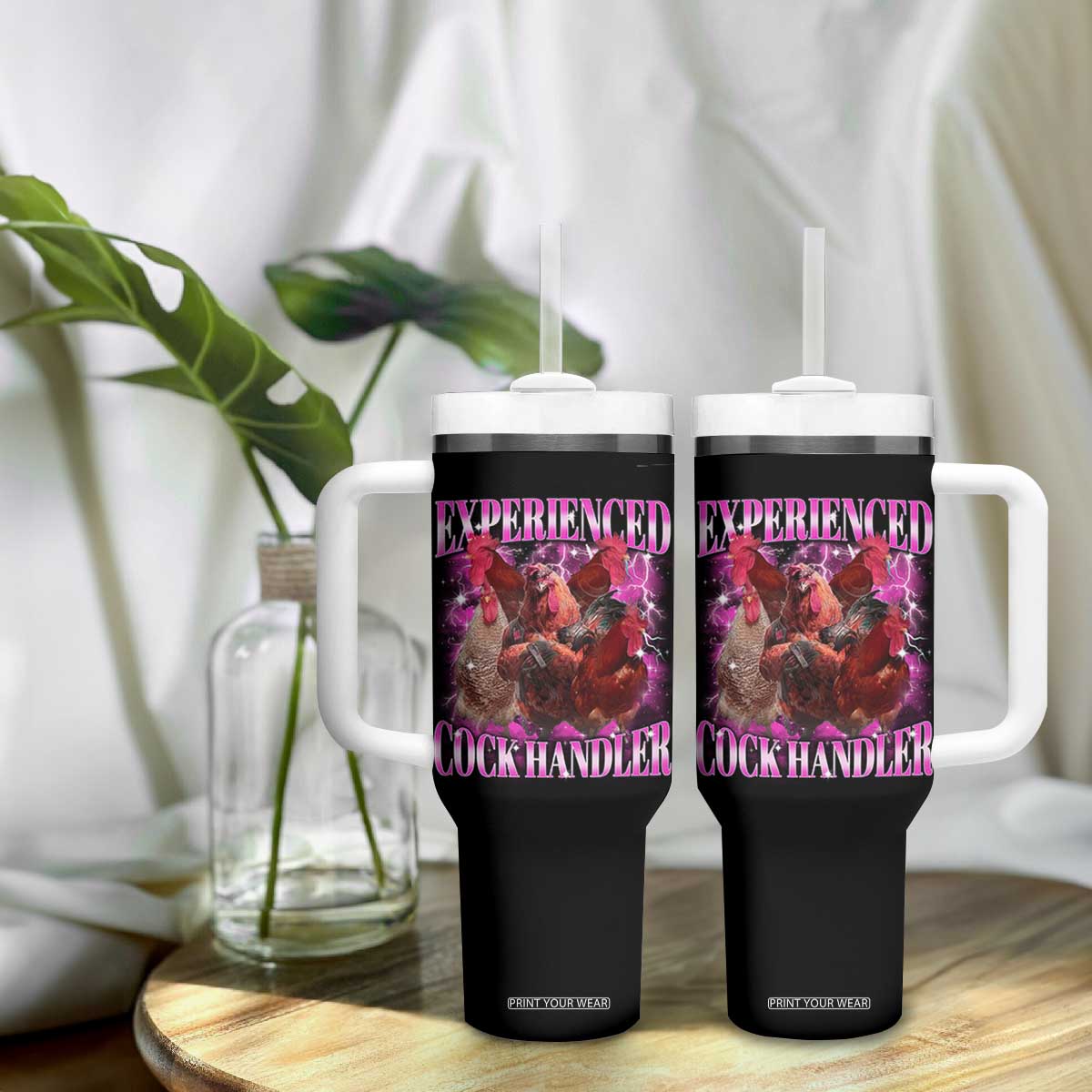 Embarrassing Adult Humor Experienced Cock Handler Inappropriate Tumbler With Handle TS10 Print Your Wear
