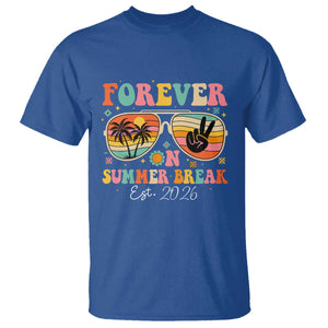 Retired Teacher Gift T Shirt Forever On Summer Break Retirement 2026 TS10 Royal Blue Print Your Wear