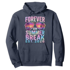 Retired Teacher Hoodie Forever On Summer Break Retirement 2026 TS10 Navy Print Your Wear
