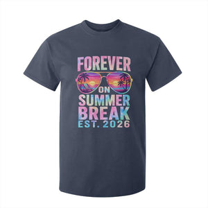 Retired Teacher T Shirt For Kid Forever On Summer Break Retirement 2026 TS10 Navy Print Your Wear