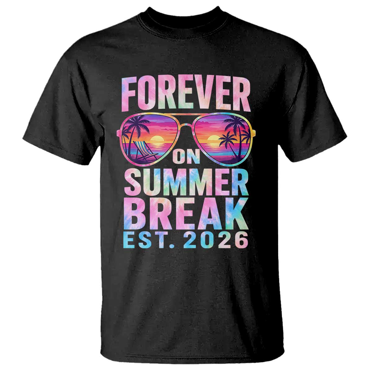 Retired Teacher T Shirt Forever On Summer Break Retirement 2026 TS10 Black Print Your Wear
