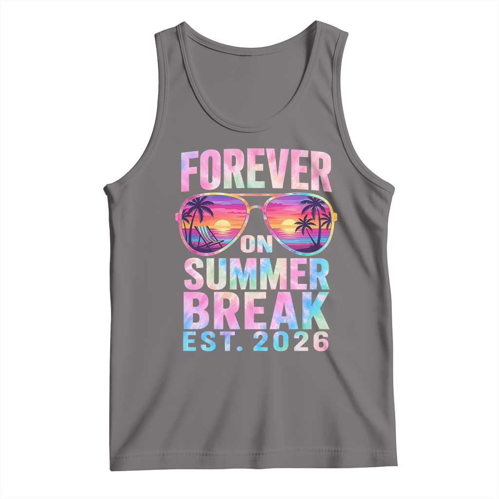 Retired Teacher Tank Top Forever On Summer Break Retirement 2026 TS10 Deep Heather Print Your Wear