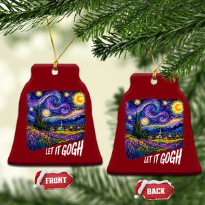 Let it Gogh Funny Vincent Van Gogh Starry Night Ceramic Ornament TS10 Print Your Wear