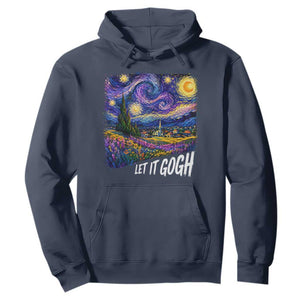 Let it Gogh Funny Vincent Van Gogh Starry Night Hoodie TS10 Navy Print Your Wear
