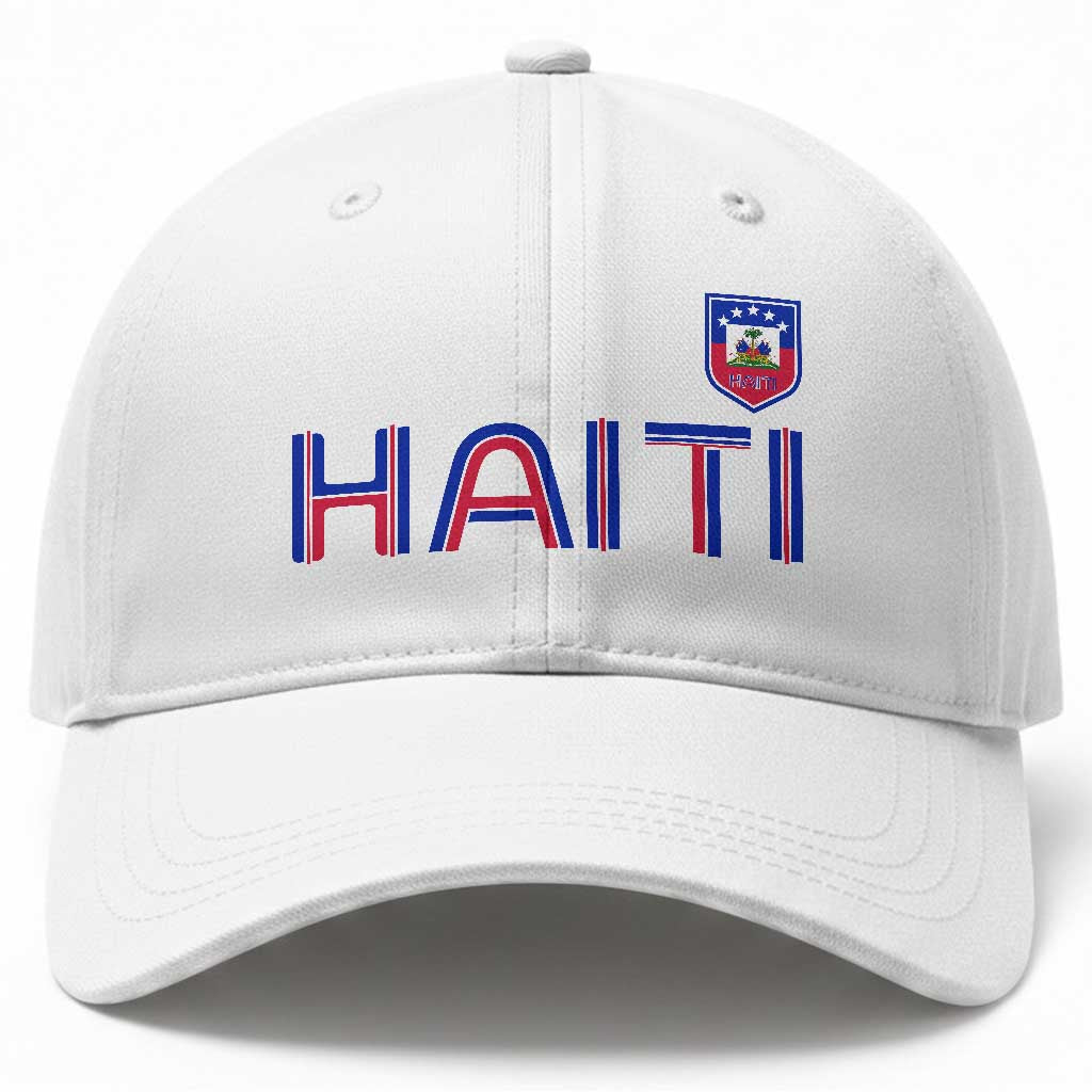 Haiti Flag Crest Baseball Cap Haitian Pride National Heritage Patriotic Graphic TS10 Print Your Wear