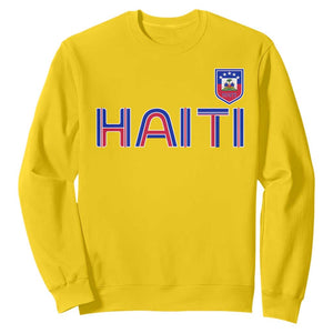 Haiti Flag Crest Sweatshirt Haitian Pride National Heritage Patriotic Graphic TS10 Daisy Print Your Wear