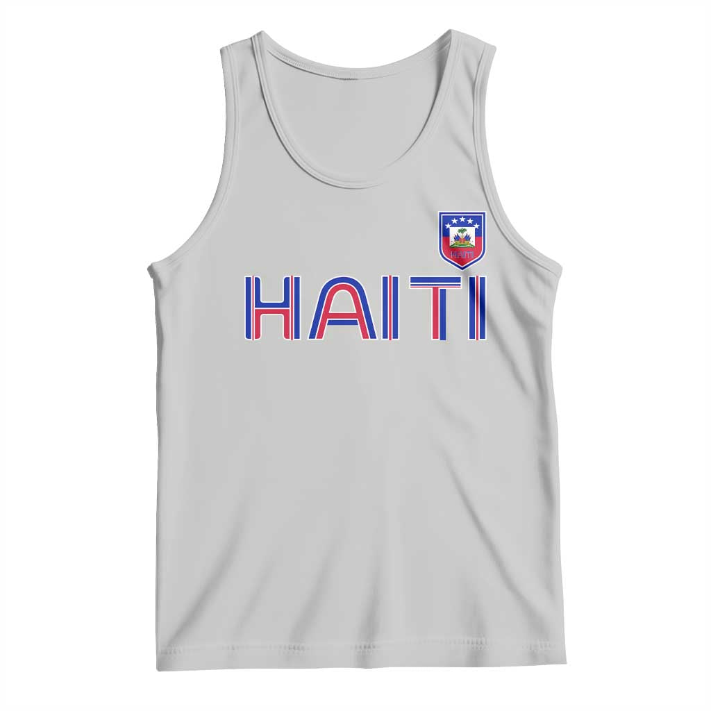 Haiti Flag Crest Tank Top Haitian Pride National Heritage Patriotic Graphic TS10 Ash Print Your Wear