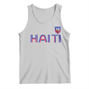 Haiti Flag Crest Tank Top Haitian Pride National Heritage Patriotic Graphic TS10 Ash Print Your Wear