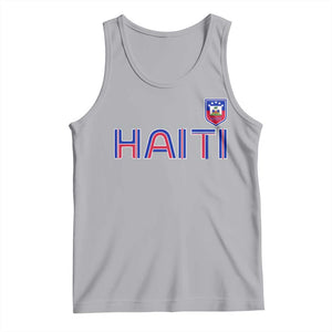 Haiti Flag Crest Tank Top Haitian Pride National Heritage Patriotic Graphic TS10 Athletic Heather Print Your Wear