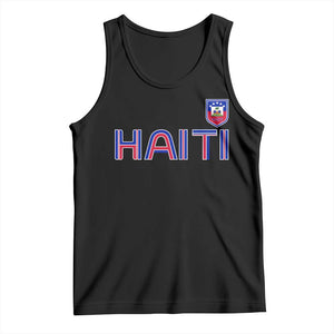 Haiti Flag Crest Tank Top Haitian Pride National Heritage Patriotic Graphic TS10 Black Print Your Wear