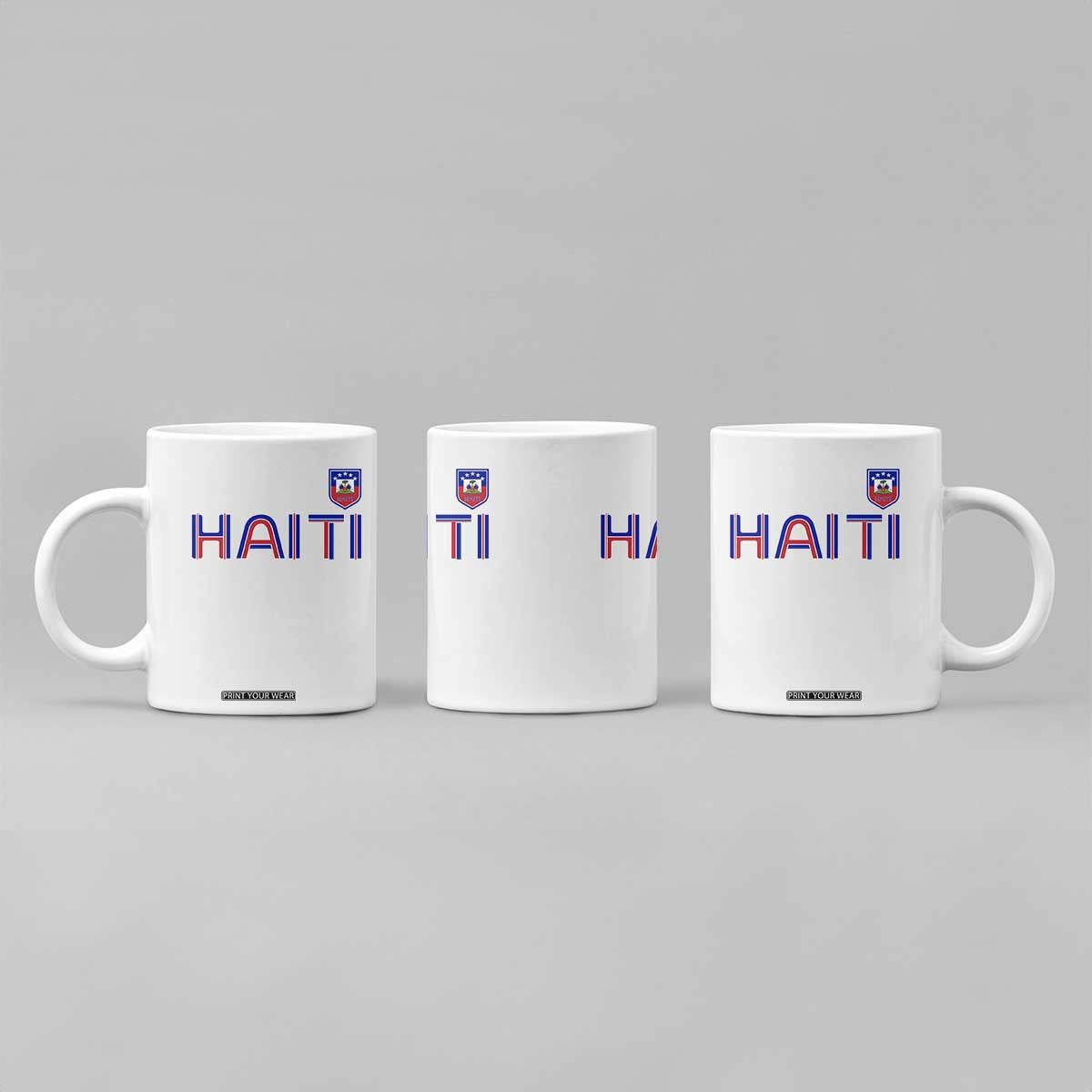 Haiti Flag Crest Coffee Mug Haitian Pride National Heritage Patriotic Graphic TS10 Print Your Wear