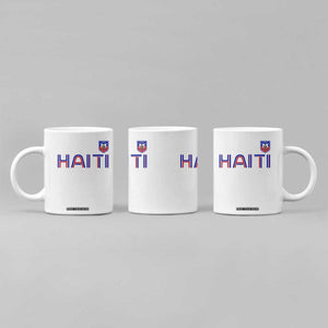 Haiti Flag Crest Coffee Mug Haitian Pride National Heritage Patriotic Graphic TS10 Print Your Wear