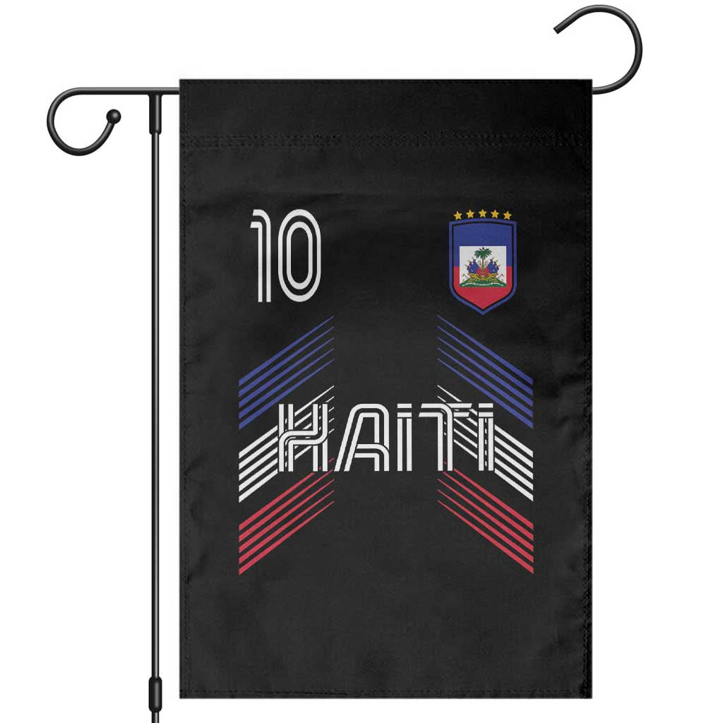 Haiti Soccer Garden Flag Haitian Football Fan Pride National Team Support Graphic TS10 Black Print Your Wear
