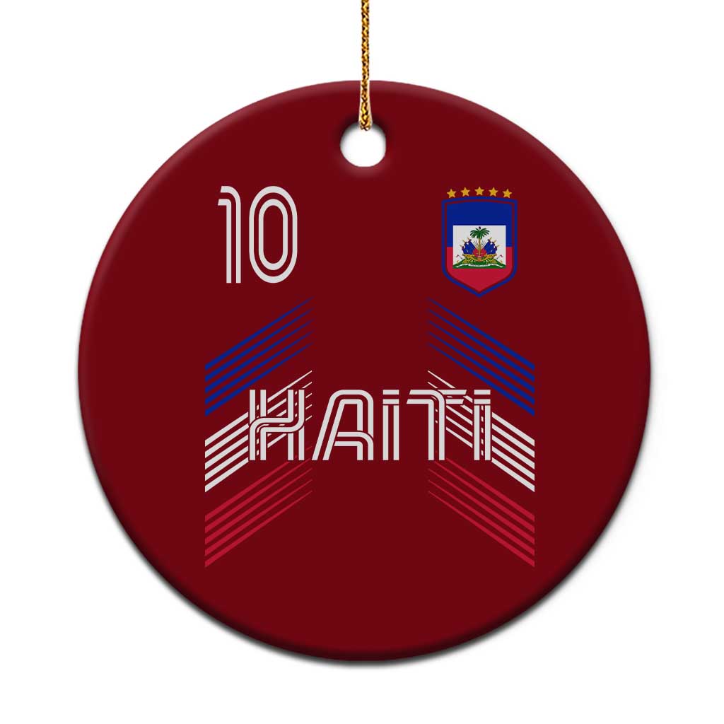 Haiti Soccer Ceramic Ornament Haitian Football Fan Pride National Team Support Graphic TS10 1pc Red Print Your Wear