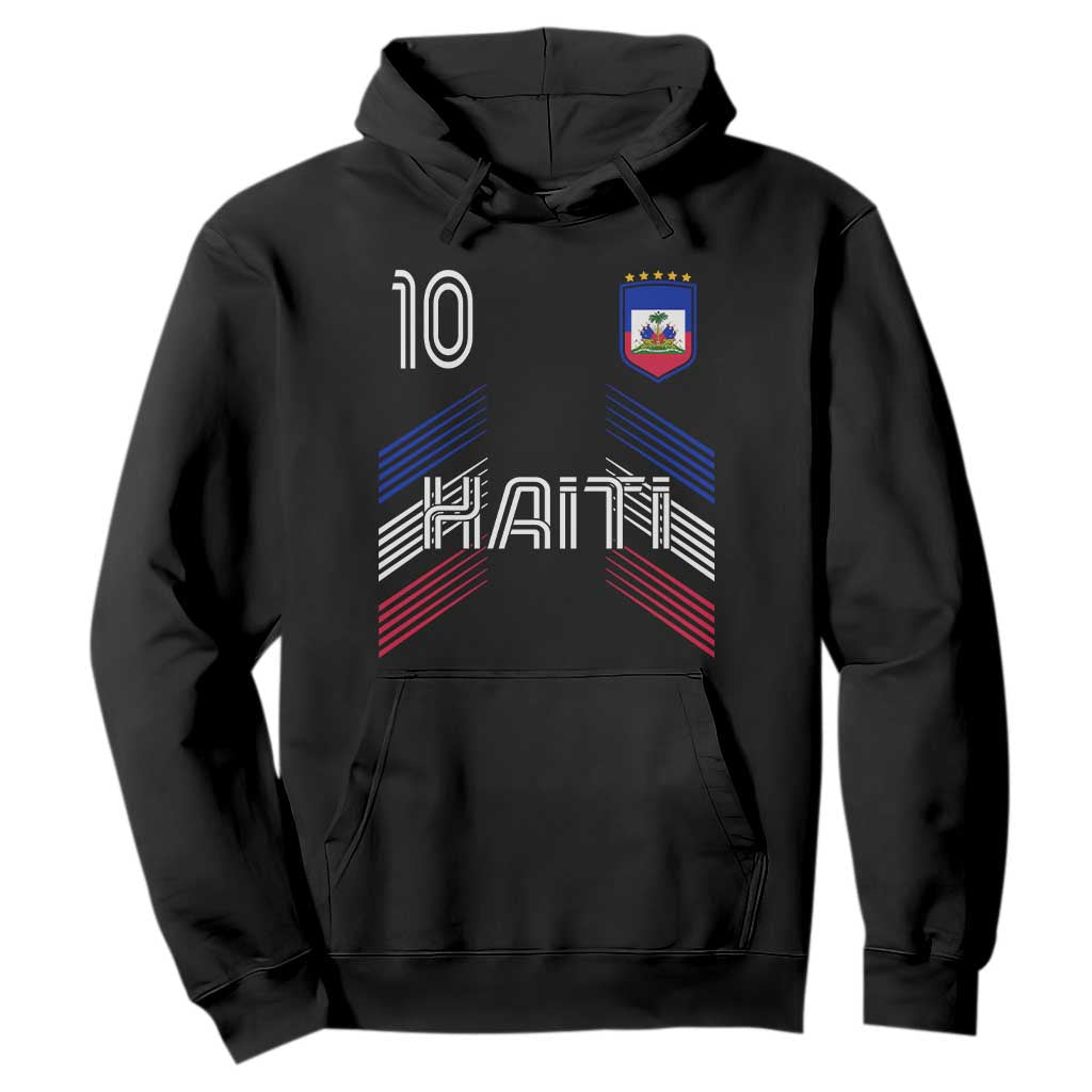 Haiti Soccer Hoodie Haitian Football Fan Pride National Team Support Graphic TS10 Black Print Your Wear