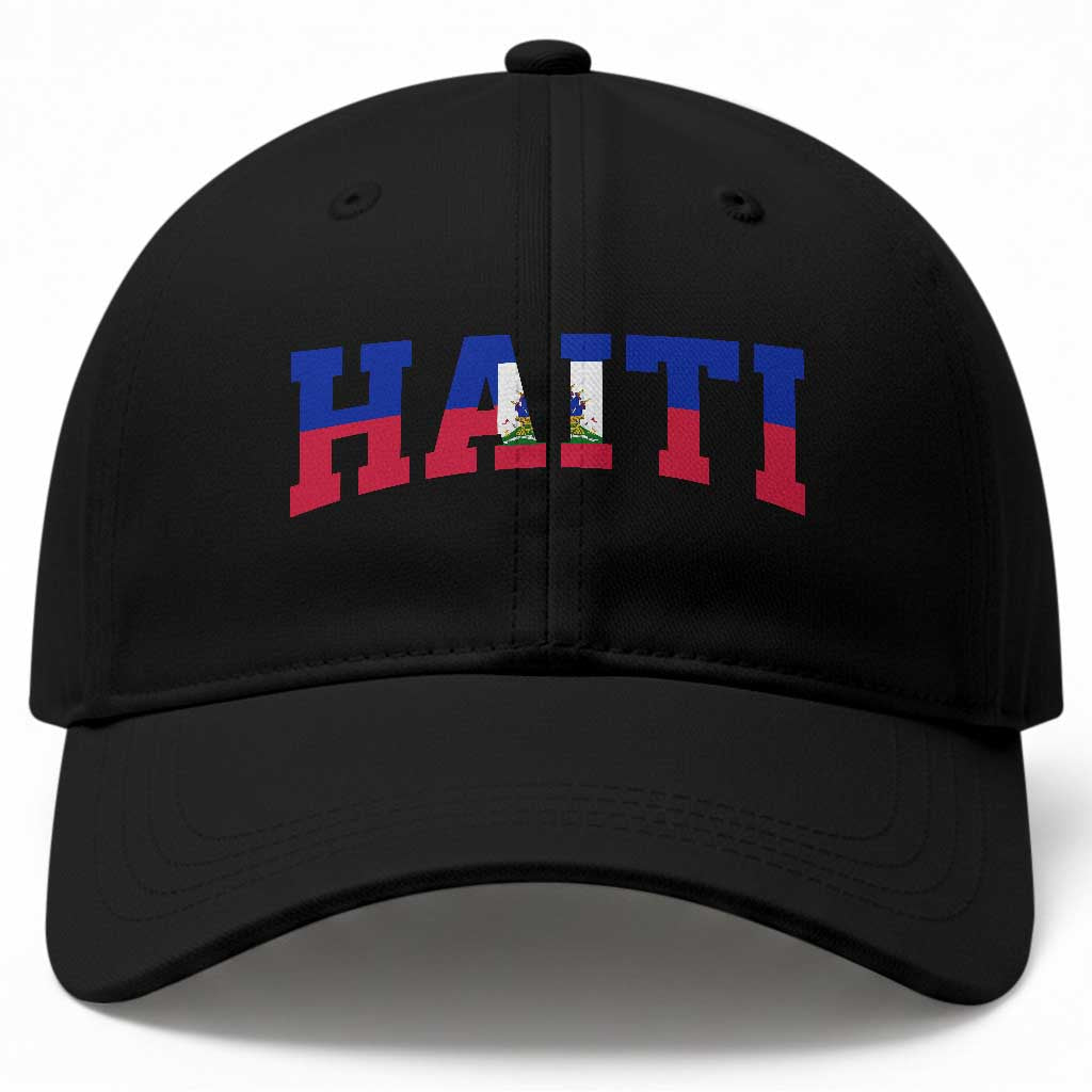 Vintage Haiti Baseball Cap Varsity Haitian Flag Classic Haitian Pride College Style TS10 Print Your Wear