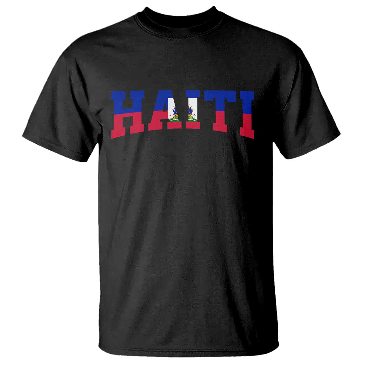 Vintage Haiti T Shirt Varsity Haitian Flag Classic Haitian Pride College Style TS10 Black Print Your Wear