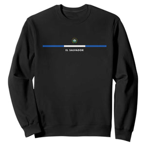 El Salvador Sweatshirt Vintage Salvadoran Flag Independence Day TS10 Black Print Your Wear